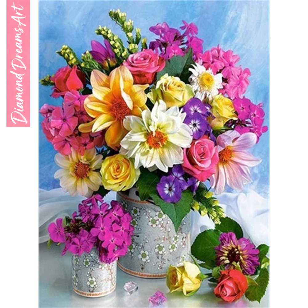 Full Diamond Mosaic Flower 5D  - Resin Art Of Flowers recension och pris