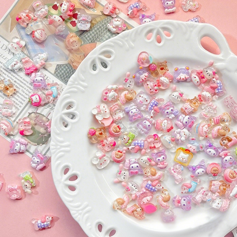10-100pcs mini smooth transpar - Resin Art Gift For Birthday recension och pris